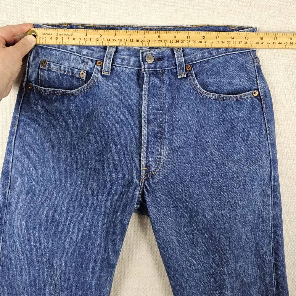Vintage Levis 501 XX Denim Blue Jeans Men's 33×30 (32×30) 80's 90's Made In USA
